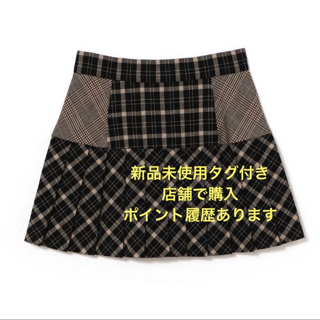 スカート ANDMARY Coco check pleats skirt S