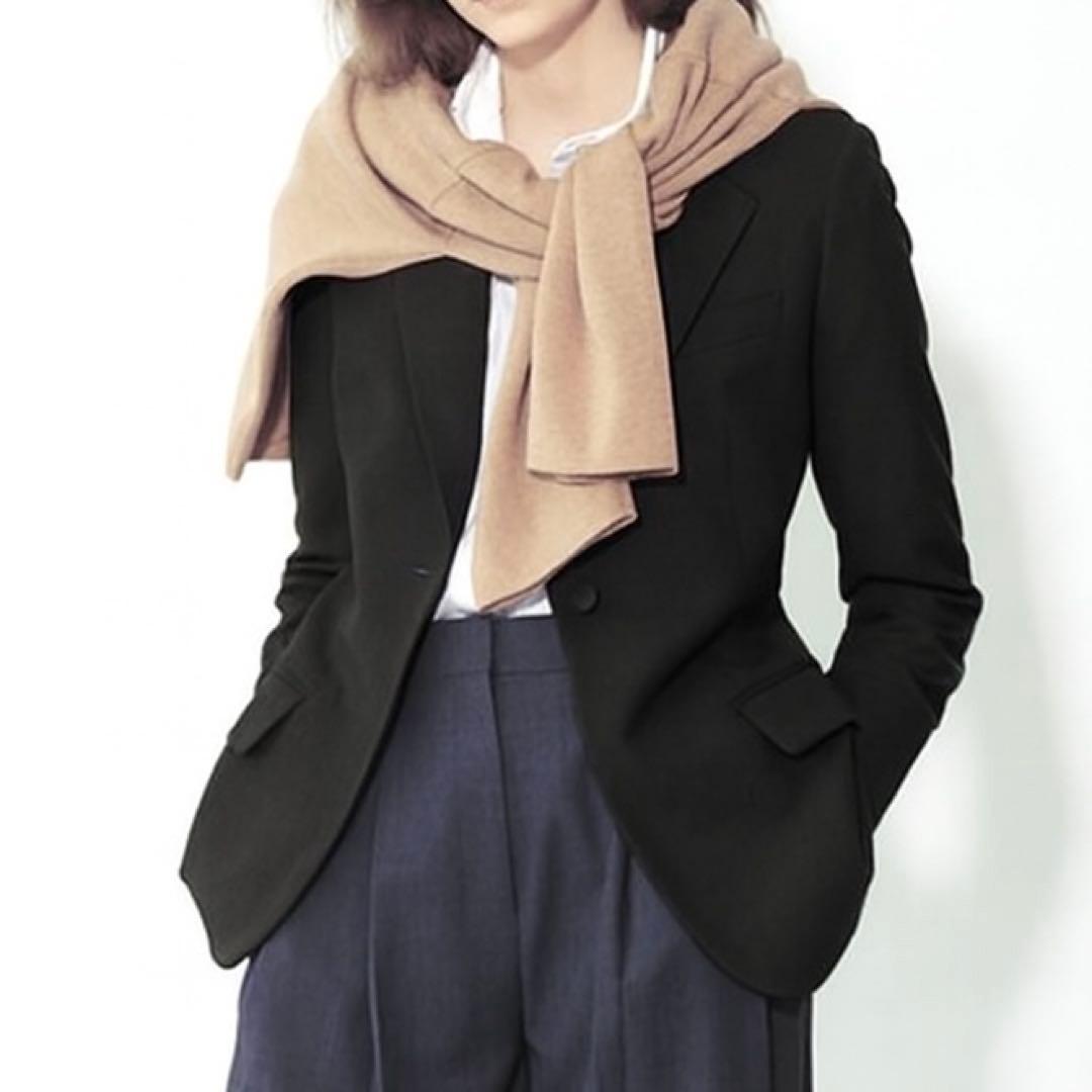 セオリー Light Saxony 2 テーラードジャケット 黒ブラックウールL