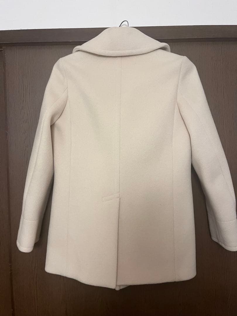 HYKE アイボリー ウールピーコート Sサイズ