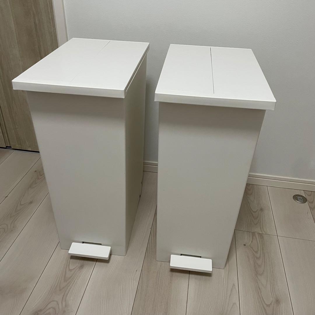 ケユカ　ゴミ箱45リットル　ホワイト　2個セット