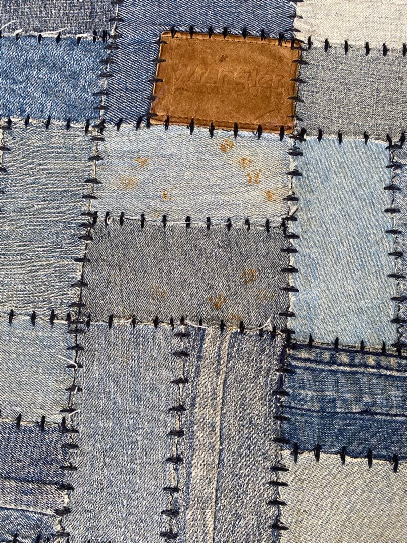 アスプルンド　パッチワークデニムラグ