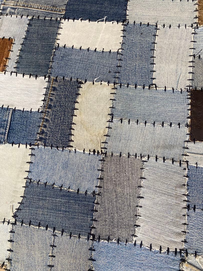 アスプルンド　パッチワークデニムラグ