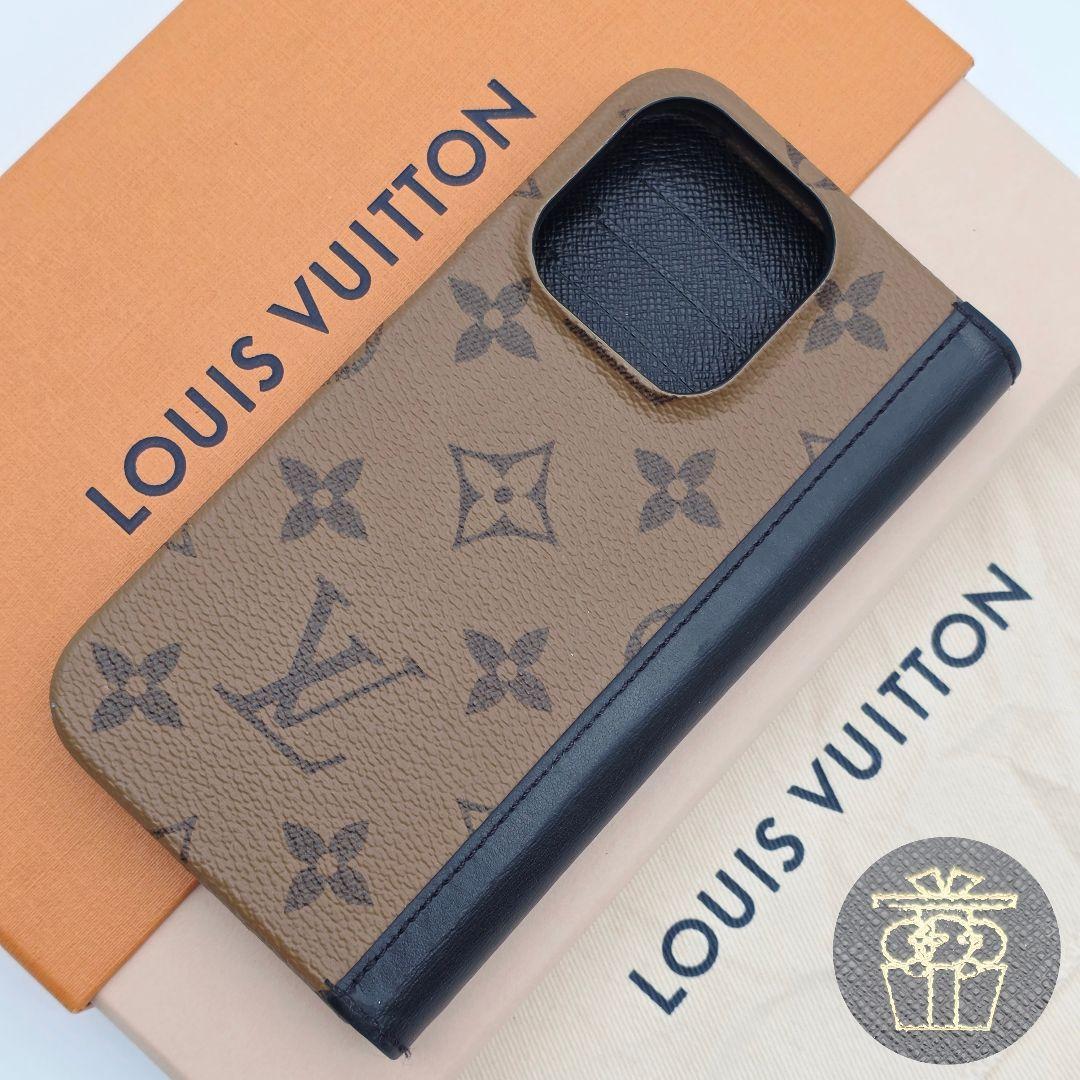 希少✨ルイヴィトン iphone15pro 手帳型ケース フォリオ モノグラム