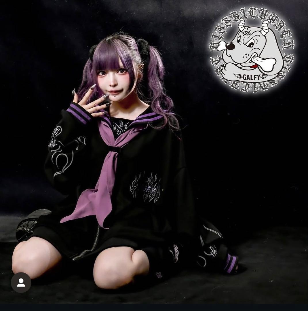 【GALFY×KRY 秋コレクションアイテム】「犬の企み学園」パープル