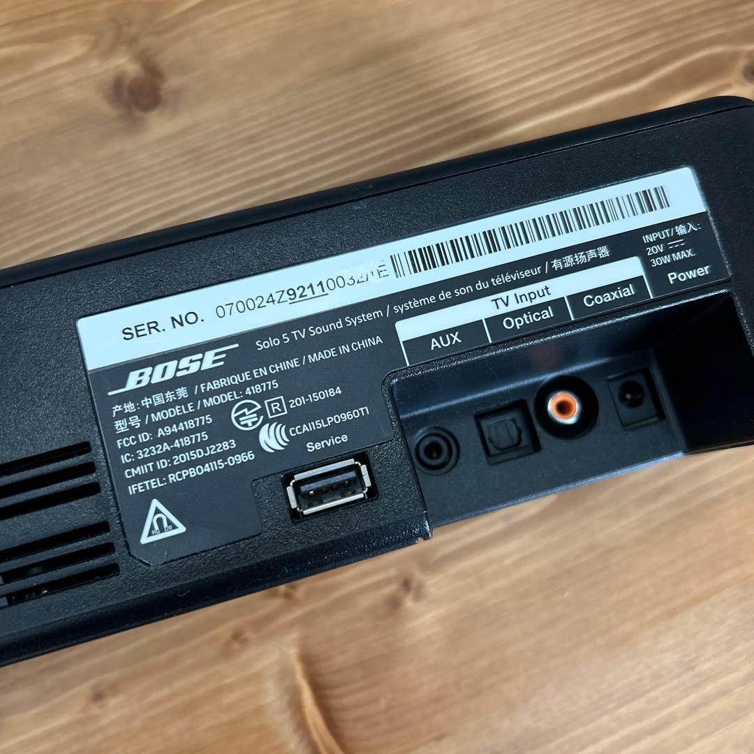 【専用】BOSE Solo 5 TV サウンドバー 互換性リモコン