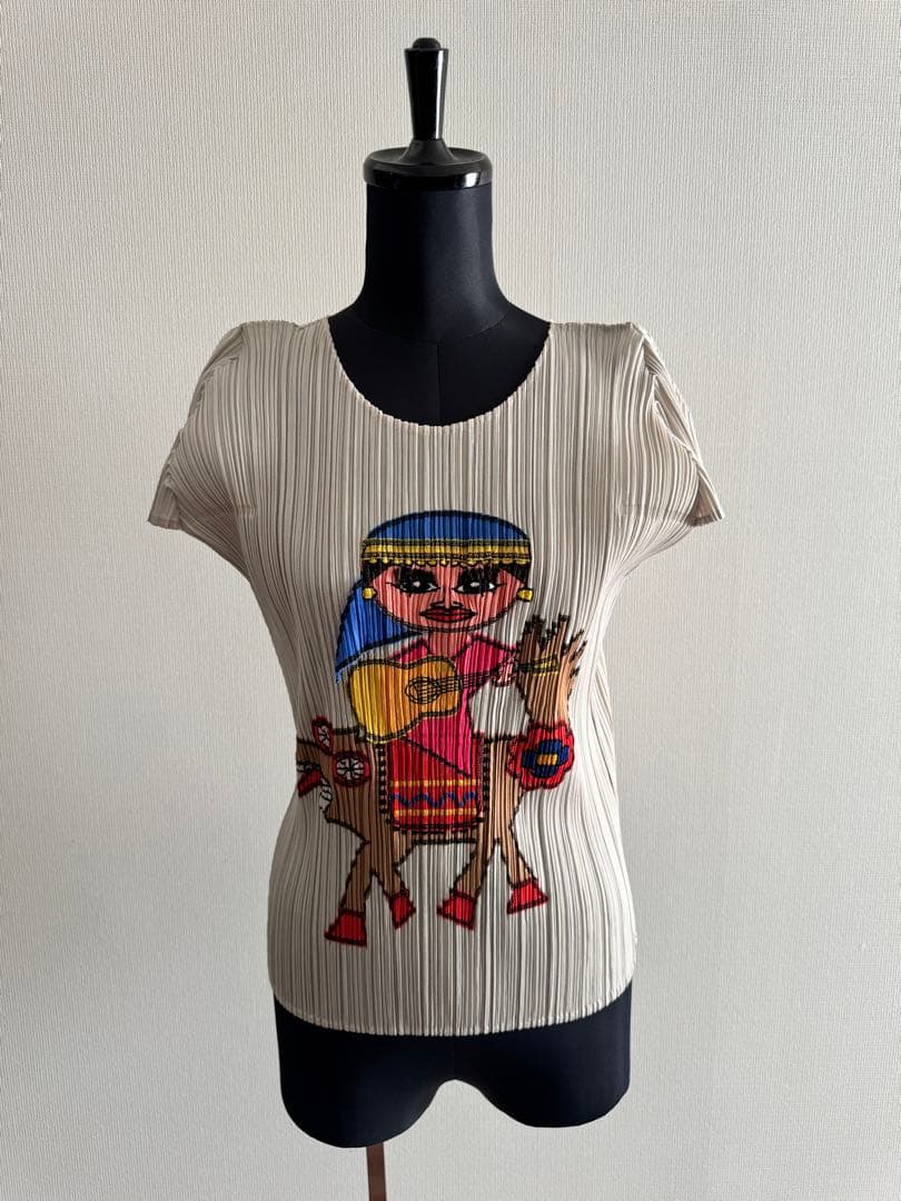 PLEATS PLEASE 半袖Tシャツ カラフル