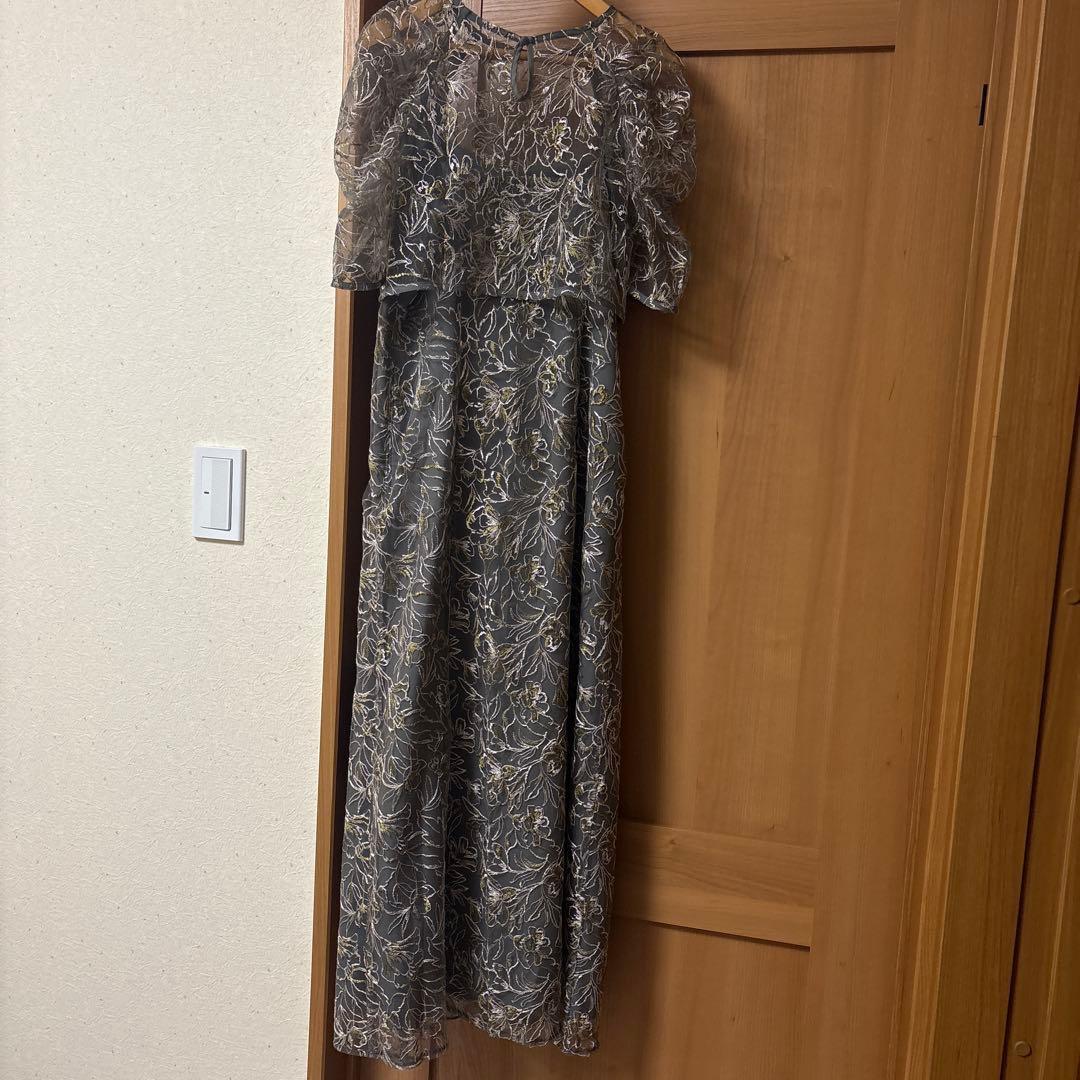 刺繍レースレイヤードドレス niana etoll