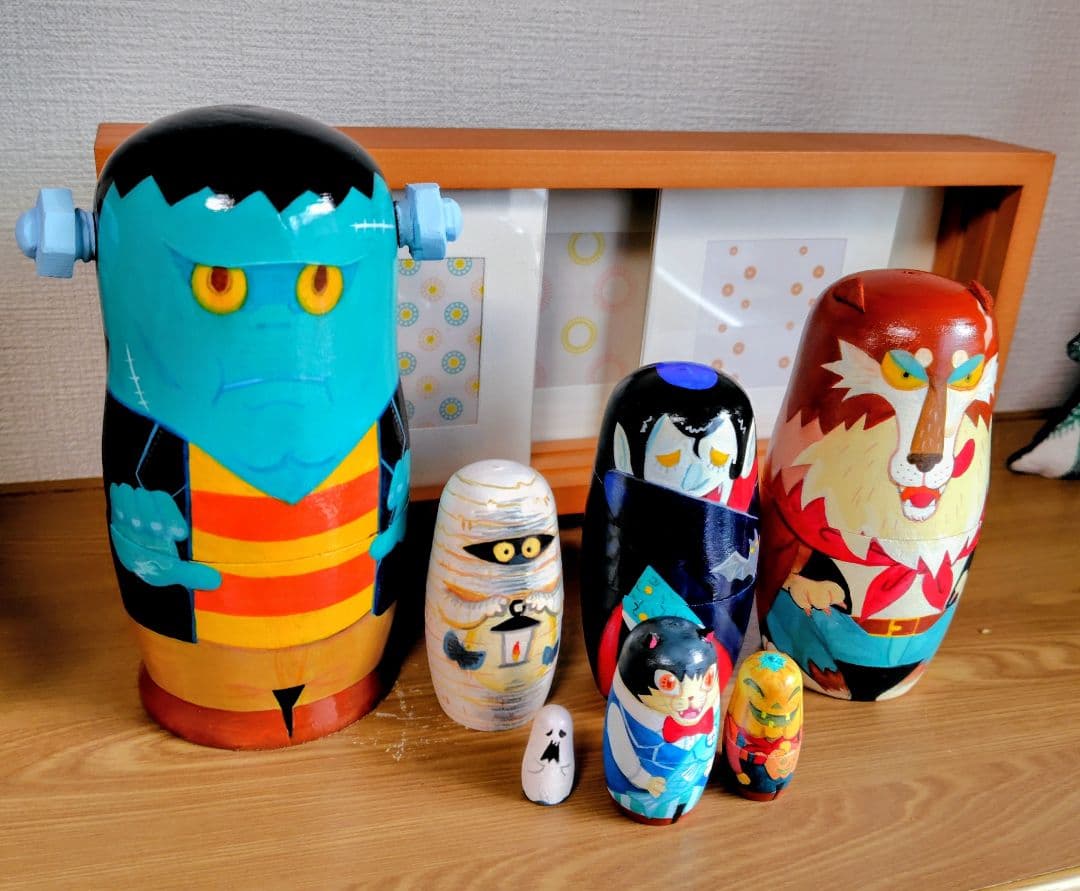 【sisterさま】モンスター マトリョーシカ 、クリスマスマトリョーシカ