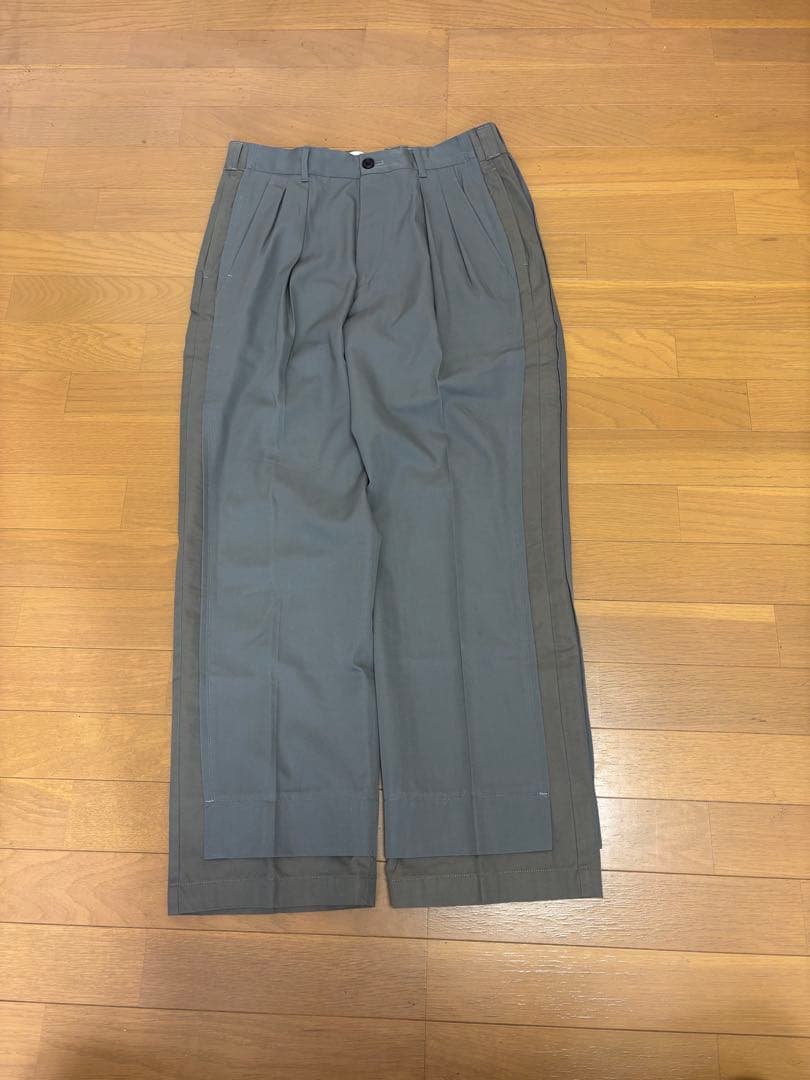 ヨーク　23SS Broken Wide 2pleated Trousers