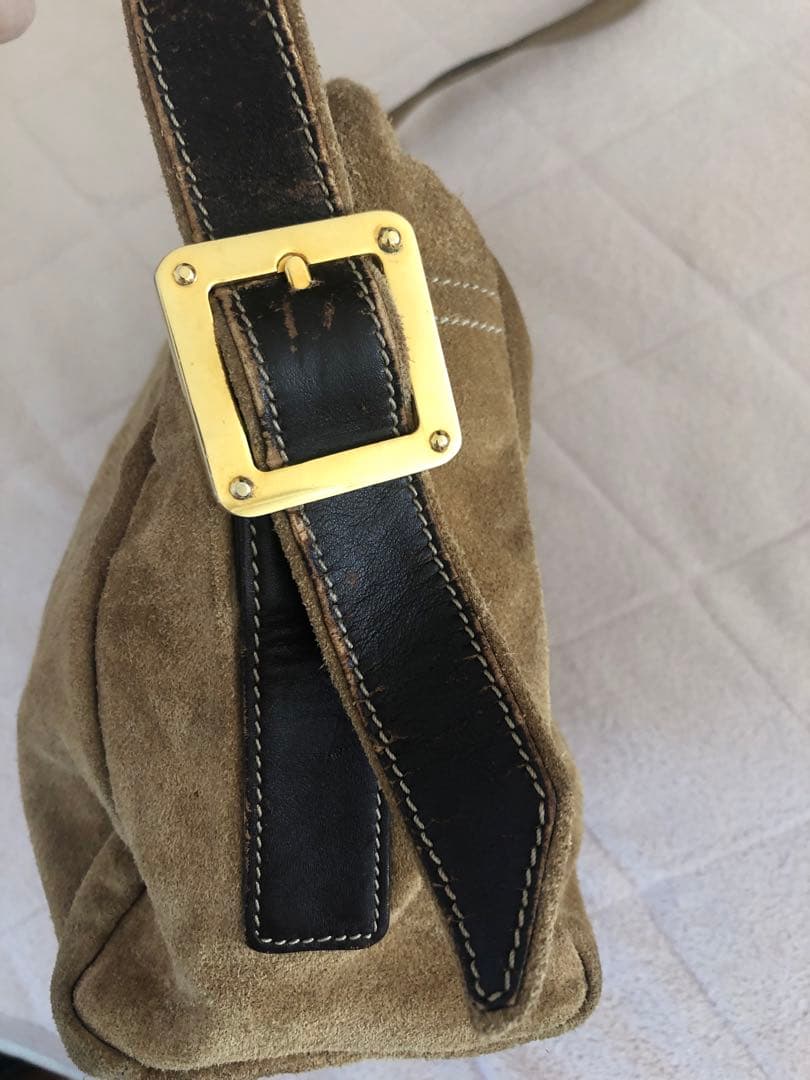 LOEWE ロエベ　ヴィンテージ　スエード　ショルダーバッグ　アナグラム