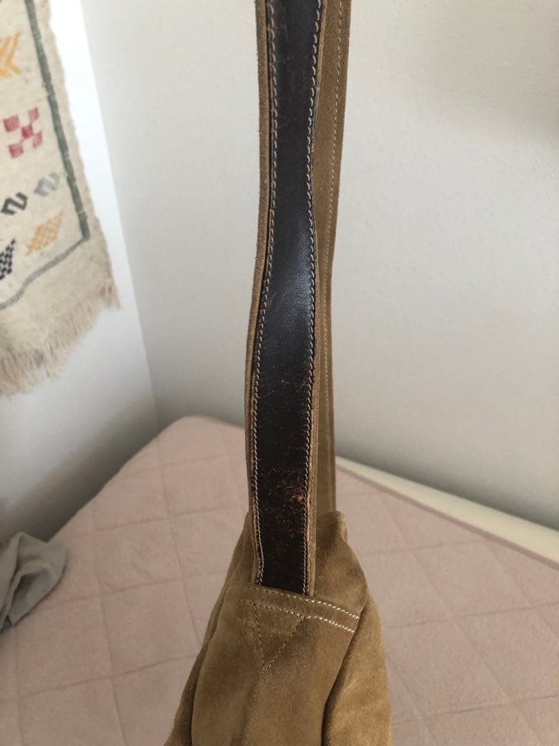 LOEWE ロエベ　ヴィンテージ　スエード　ショルダーバッグ　アナグラム