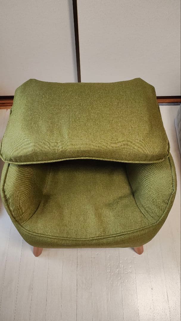 モダン グリーン アームチェア