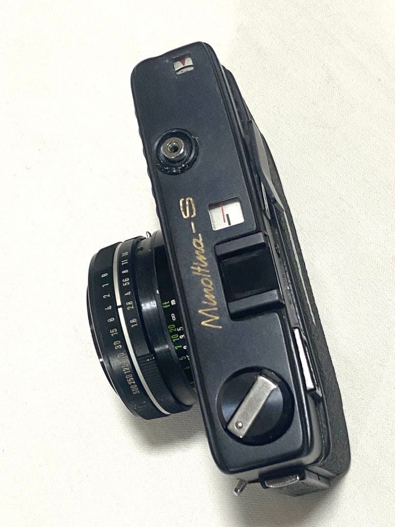 動作品ブラックMinolta minoltinaS レンジファインダーカメラ黒