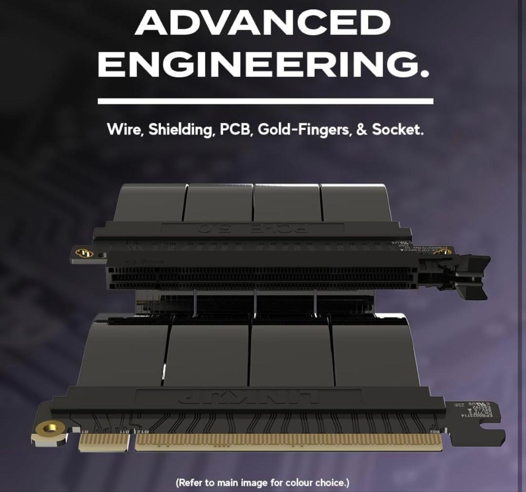 LINKUP - AVA5 PCIE 5.0 ライザーケーブル 90cm