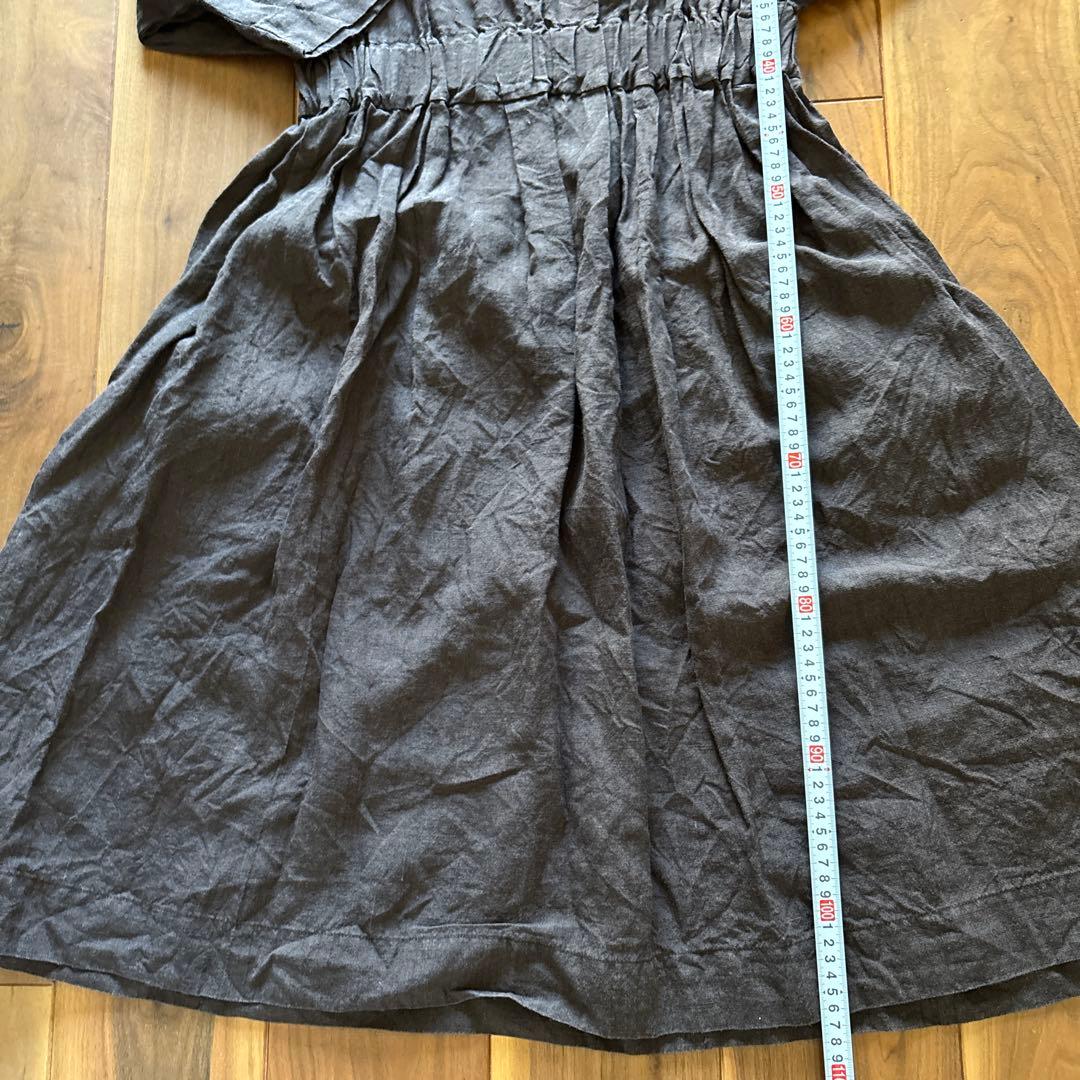 ヤンマ産業　Xラインワンピース　焦茶