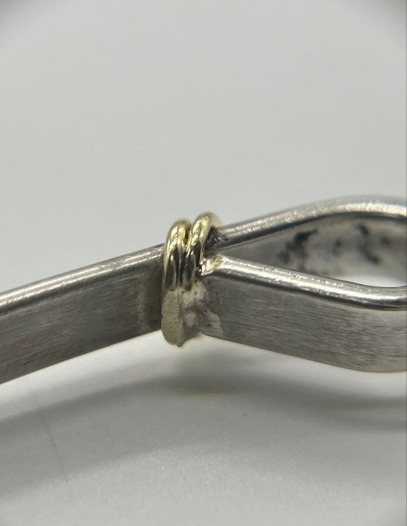 【本日まで】ティファニー TIFFANY フックアンドアイバ ングル シルバー