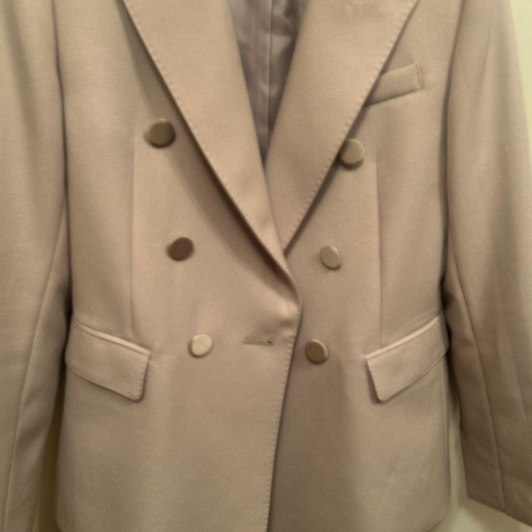 sheller ベージュ ダブルブレストジャケット