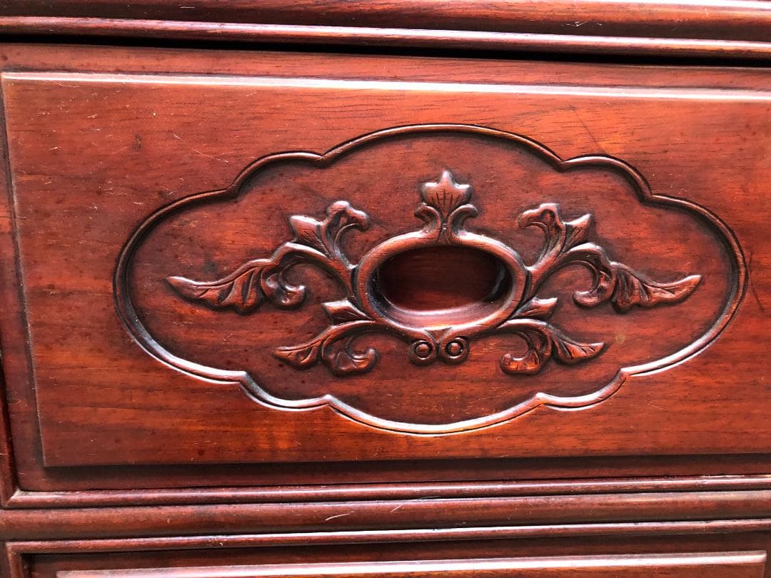 無垢材 チェスト 木製 収納家具 洋服タンス　アンティーク 　250309-3