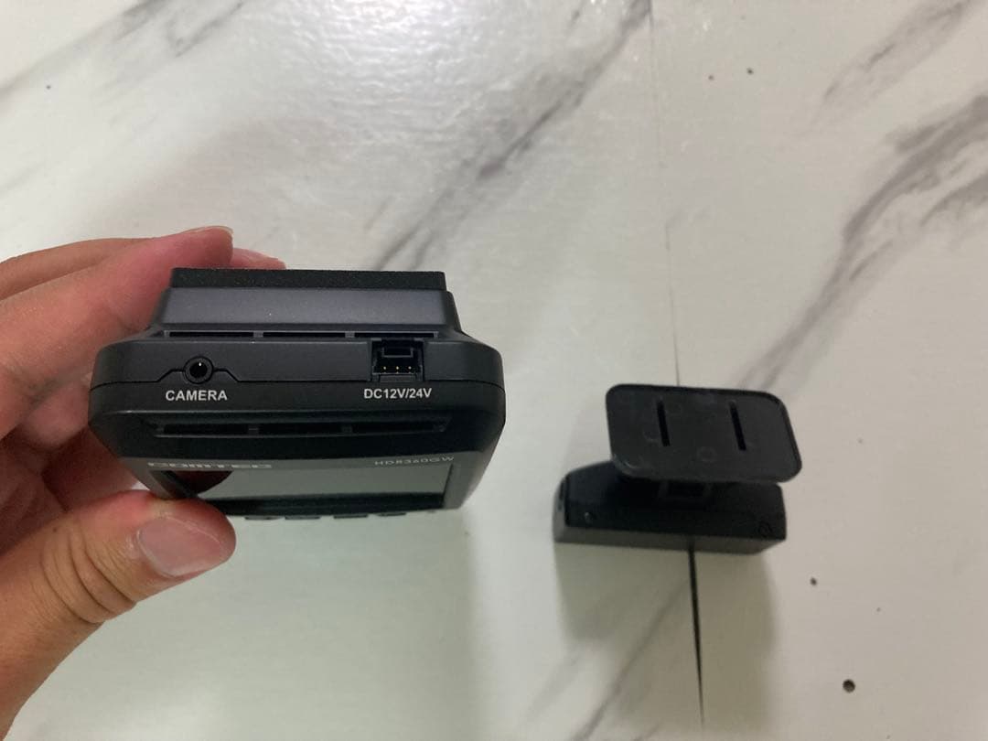 送料無料　コムテック HDR360GW 前後2カメラ　ドライブレコーダー360度