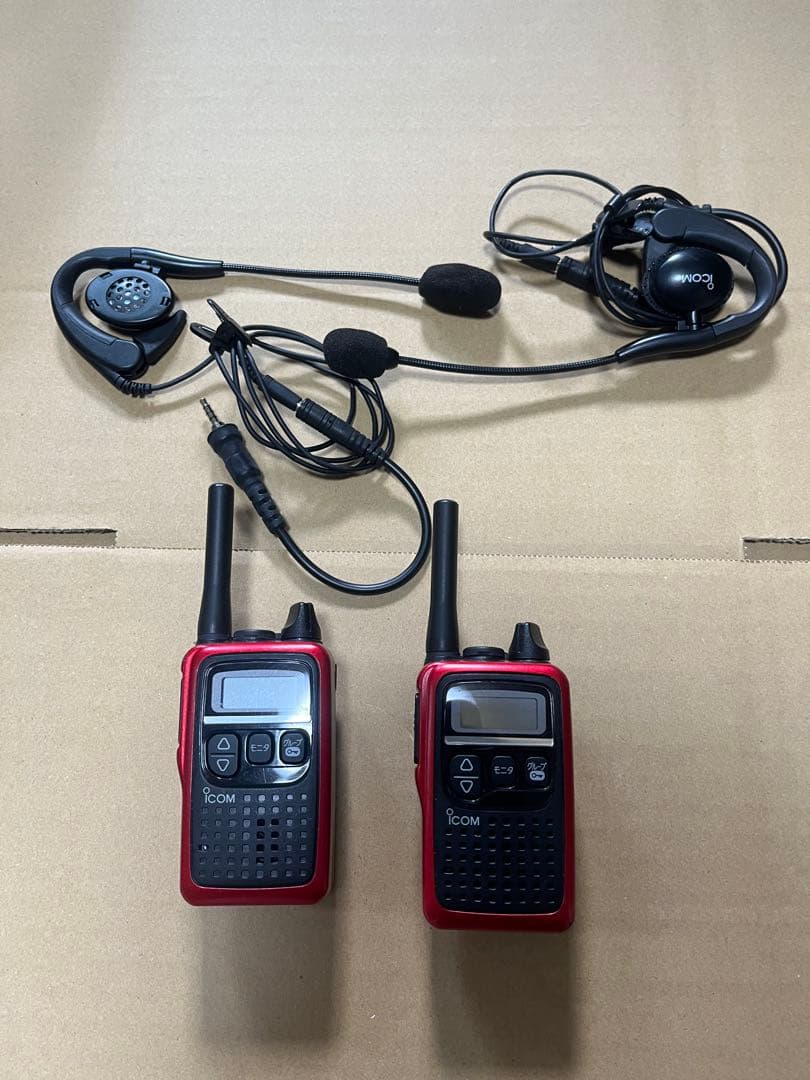 ICOM 特定省電力トランシーバー 2台 ヘッドセット付き