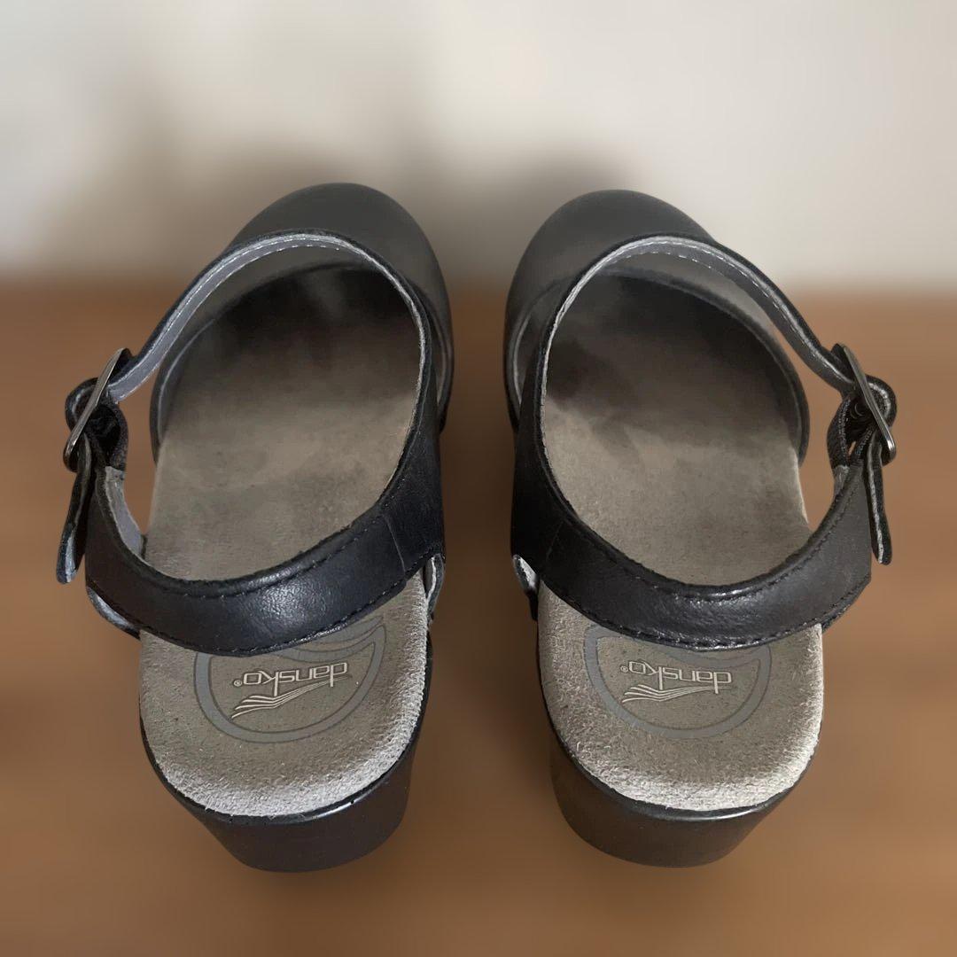 dansko ダンスコ サム ストラップサンダル 36 ブラック　本革