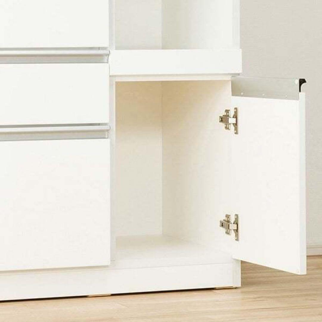 【みいさま専用※送料込】ニトリ 食器棚 幅90 レジューム　ホワイト