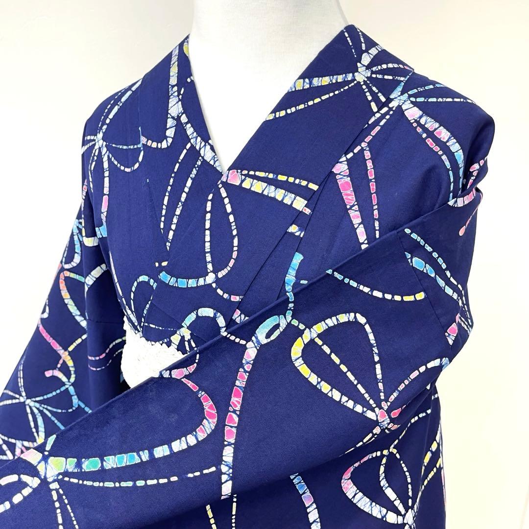 【着物と帯 時流】Y25911◆浴衣◆三越 注染 トールサイズ コーマ地 未使用