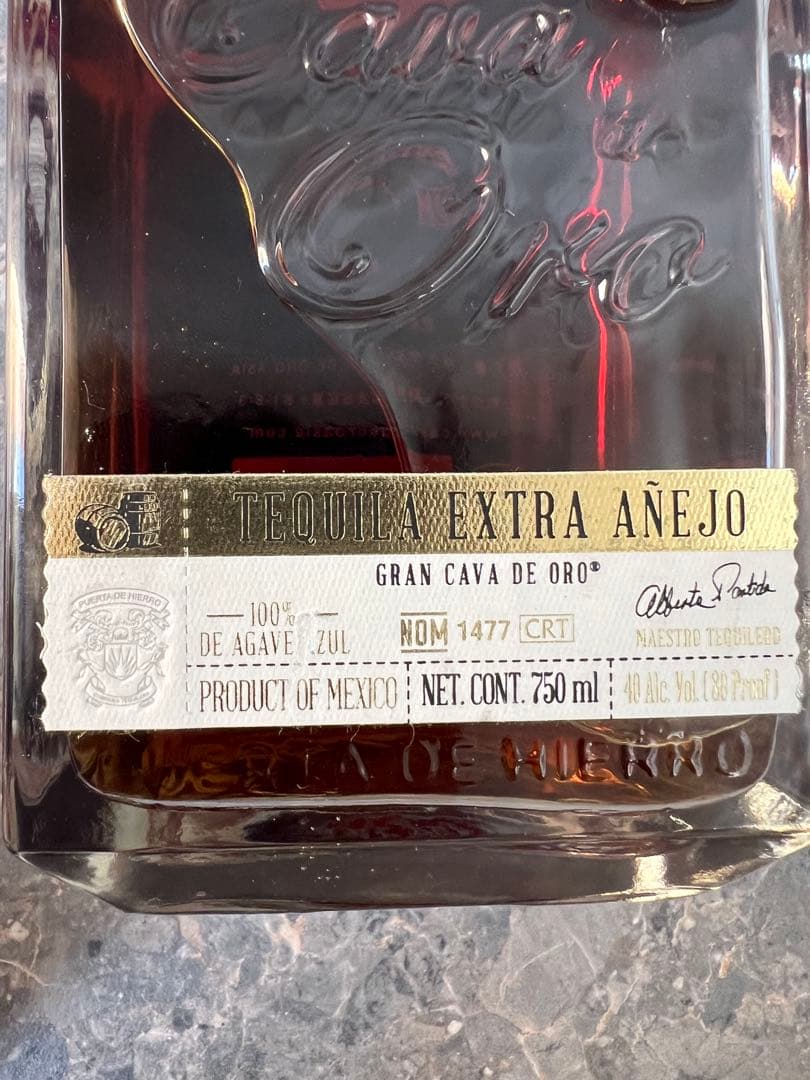 その他 Cava de Oro TEQUILA EXTRA ANEJO 750ml