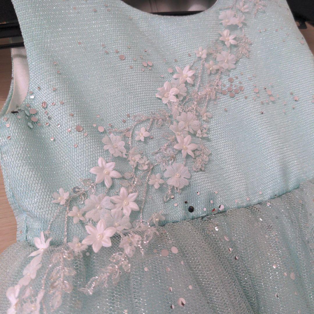 DRESCCO スパンコール装飾ノースリーブドレス