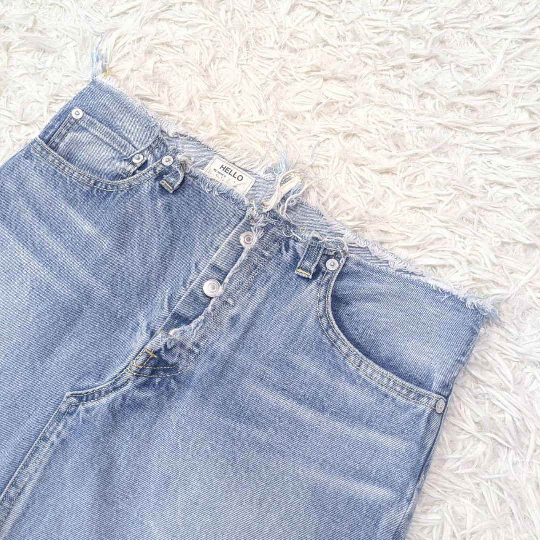 マディソンブルー 5POCKET DENIM MINI SKIRT ダメージ加工