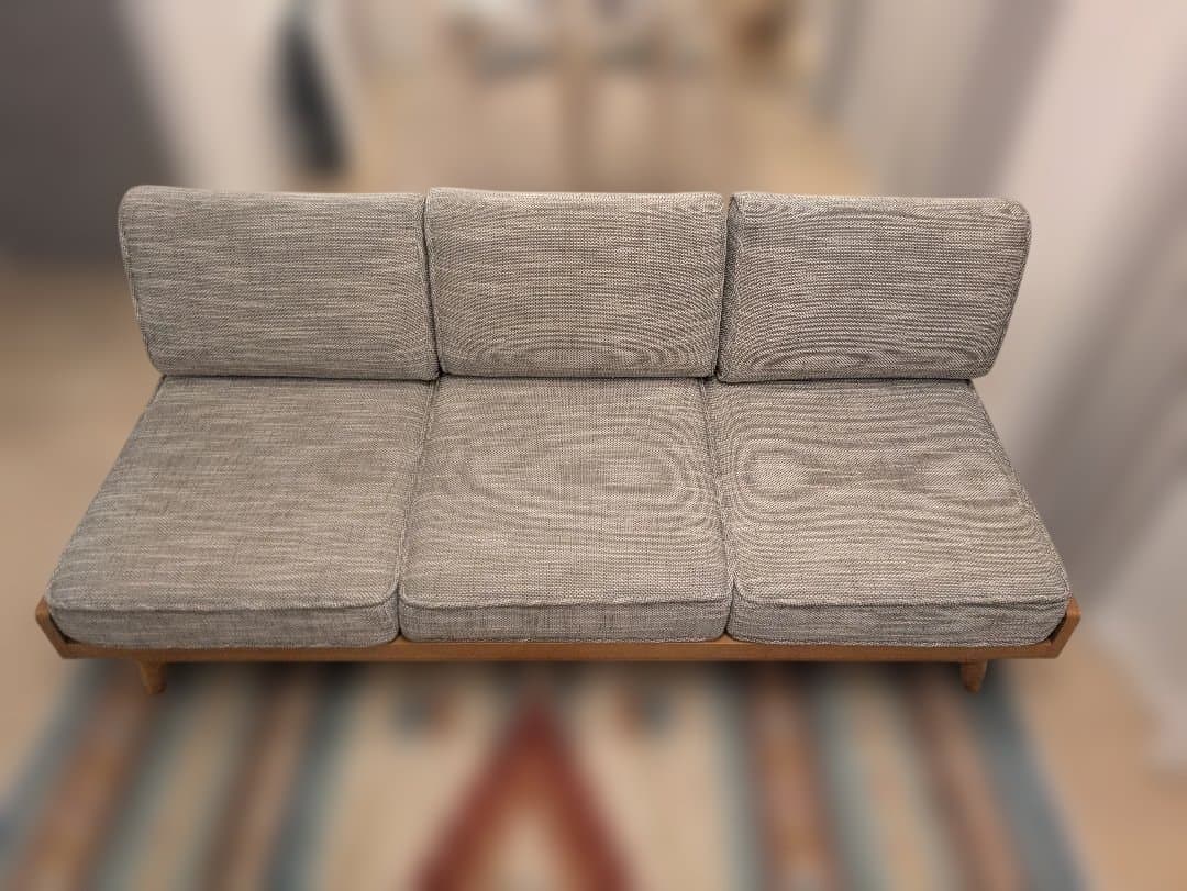 aka【Unico】アルベロ ソファ 3人掛け チークカラー × ベージュ