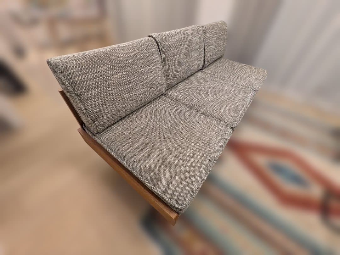 aka【Unico】アルベロ ソファ 3人掛け チークカラー × ベージュ