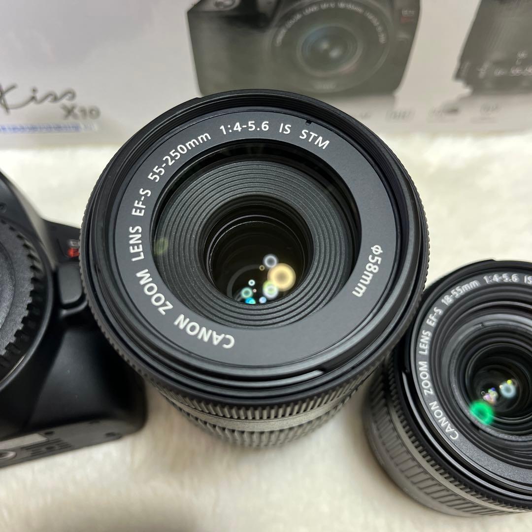 Canon eos kiss x10 ダブルズームキット ブラック