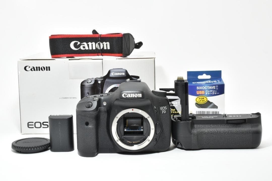 ■美品■ Canon EOS 7D ボディ グリップ付 動作OK