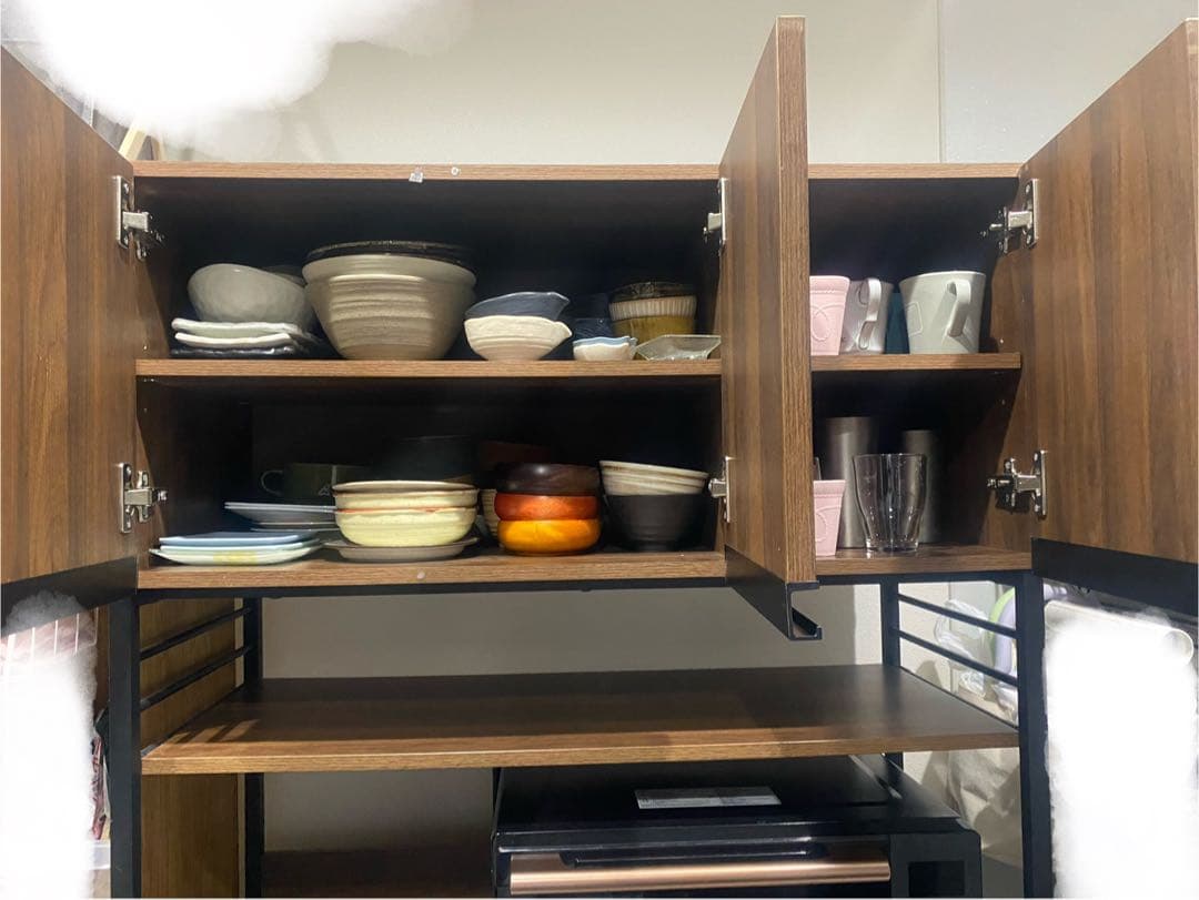 木目食器棚 90cm