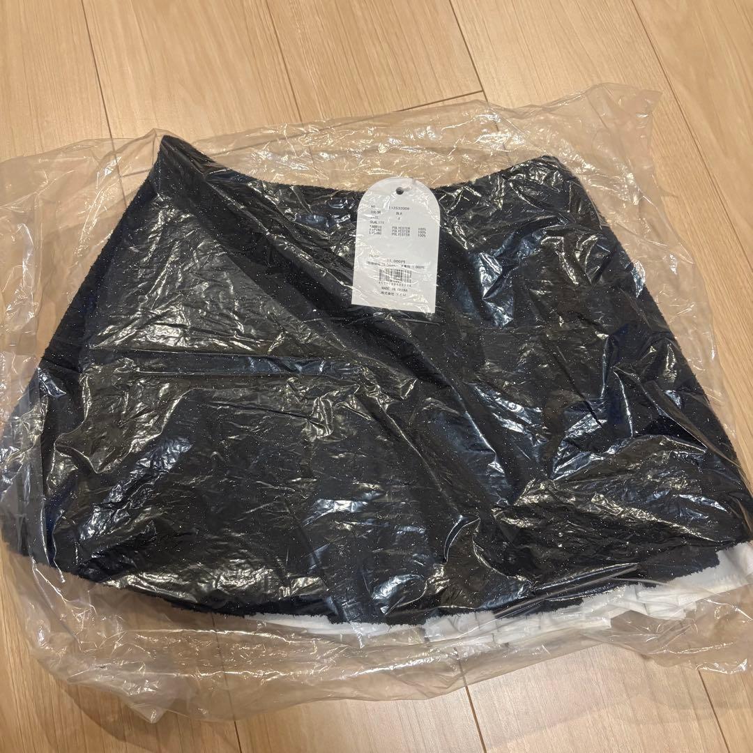 スパンコールツイードミニスカート