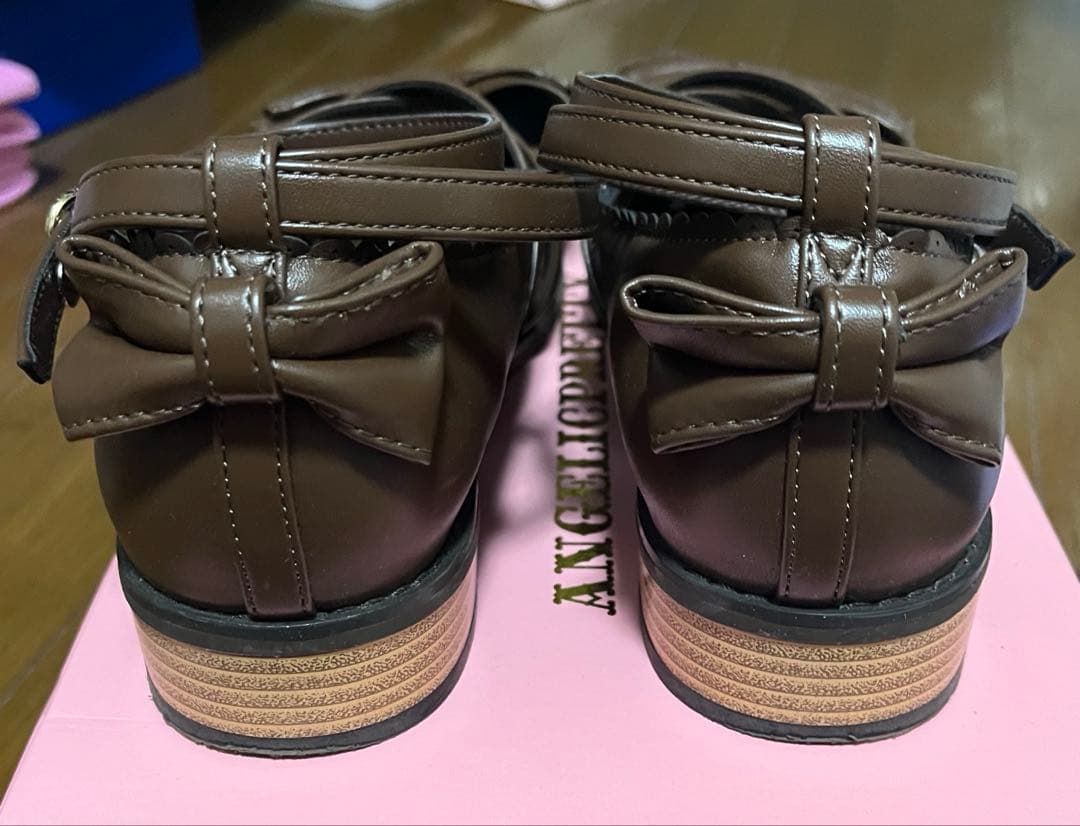 LサイズのTea Party Shoes(ブラウン)