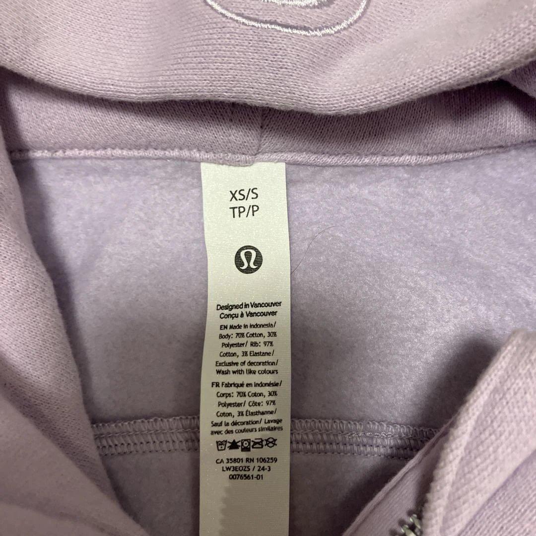 Lululemon ラベンダーパーカー XS/S