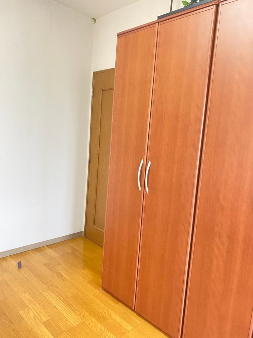 洋服タンス　ミラー付き　天然木　洋タンス　箪笥　二段