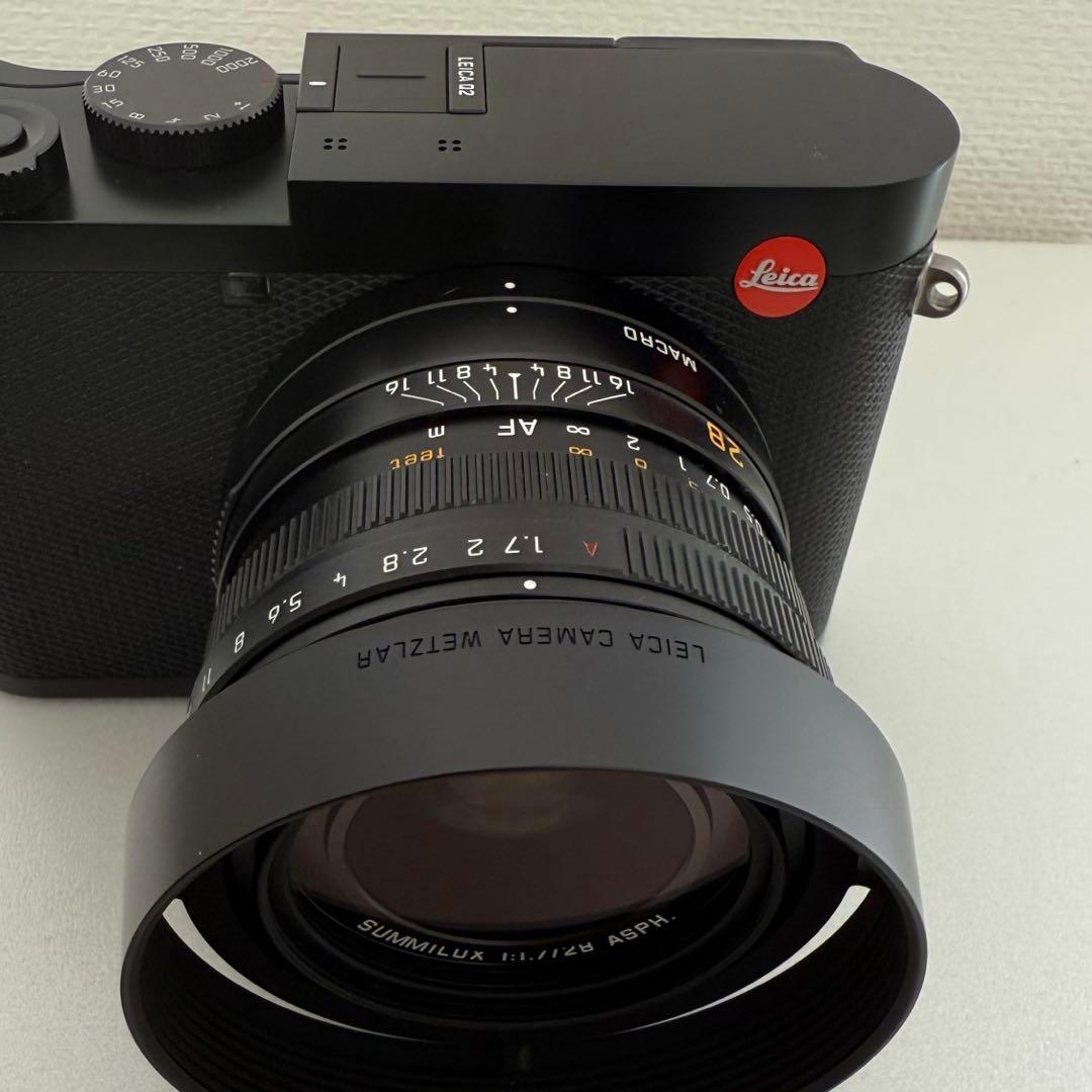 Leica Q2 美品 予備バッテリー 純正サムレスト付き