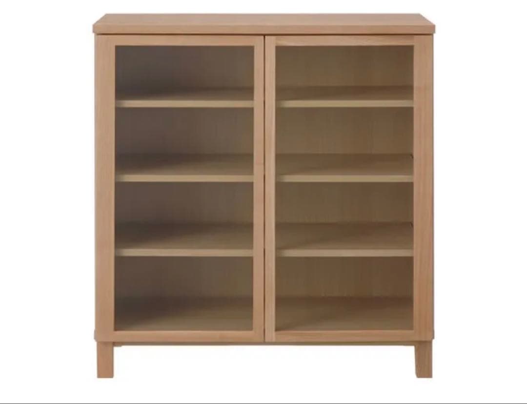 【美品】無印良品　脚付キャビネット(廃盤品)