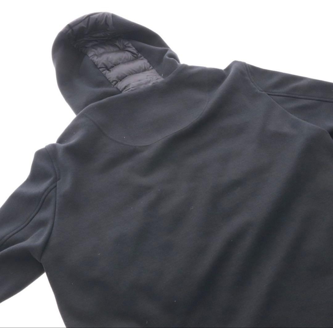 ★美品/HERNOヘルノハイブリッドダウンパーカー/黒ブラック/サイズ46M程度