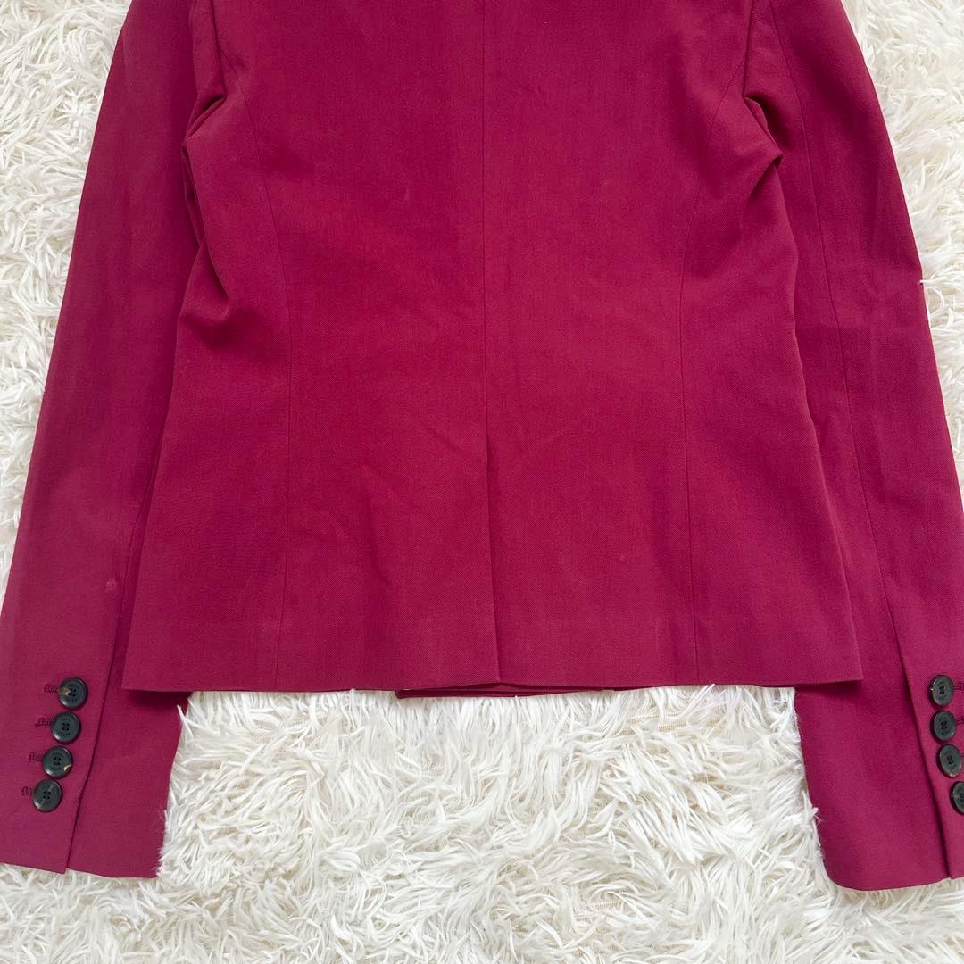 グッチ ハート柄 ダブルテーラードジャケット ホースビット ピンク系 S