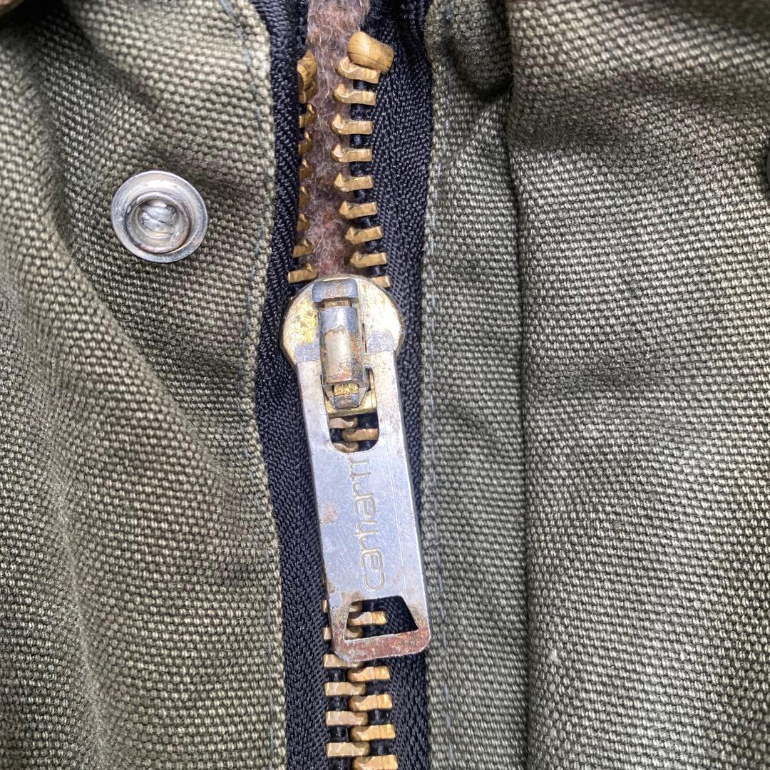 (希少)90s カーハート チョアコート カバーオールUSA製 Lモスグリーン