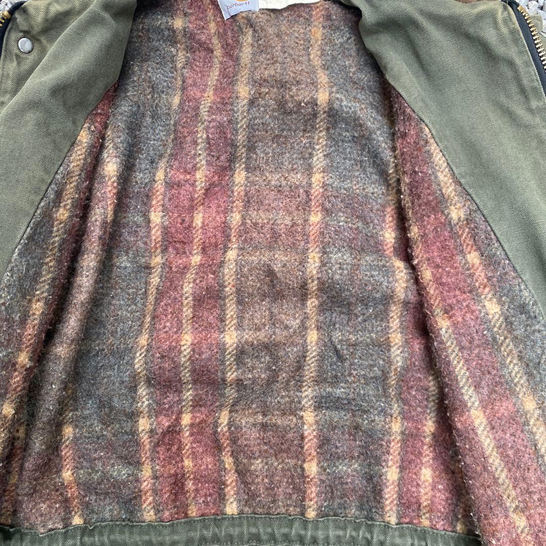 (希少)90s カーハート チョアコート カバーオールUSA製 Lモスグリーン