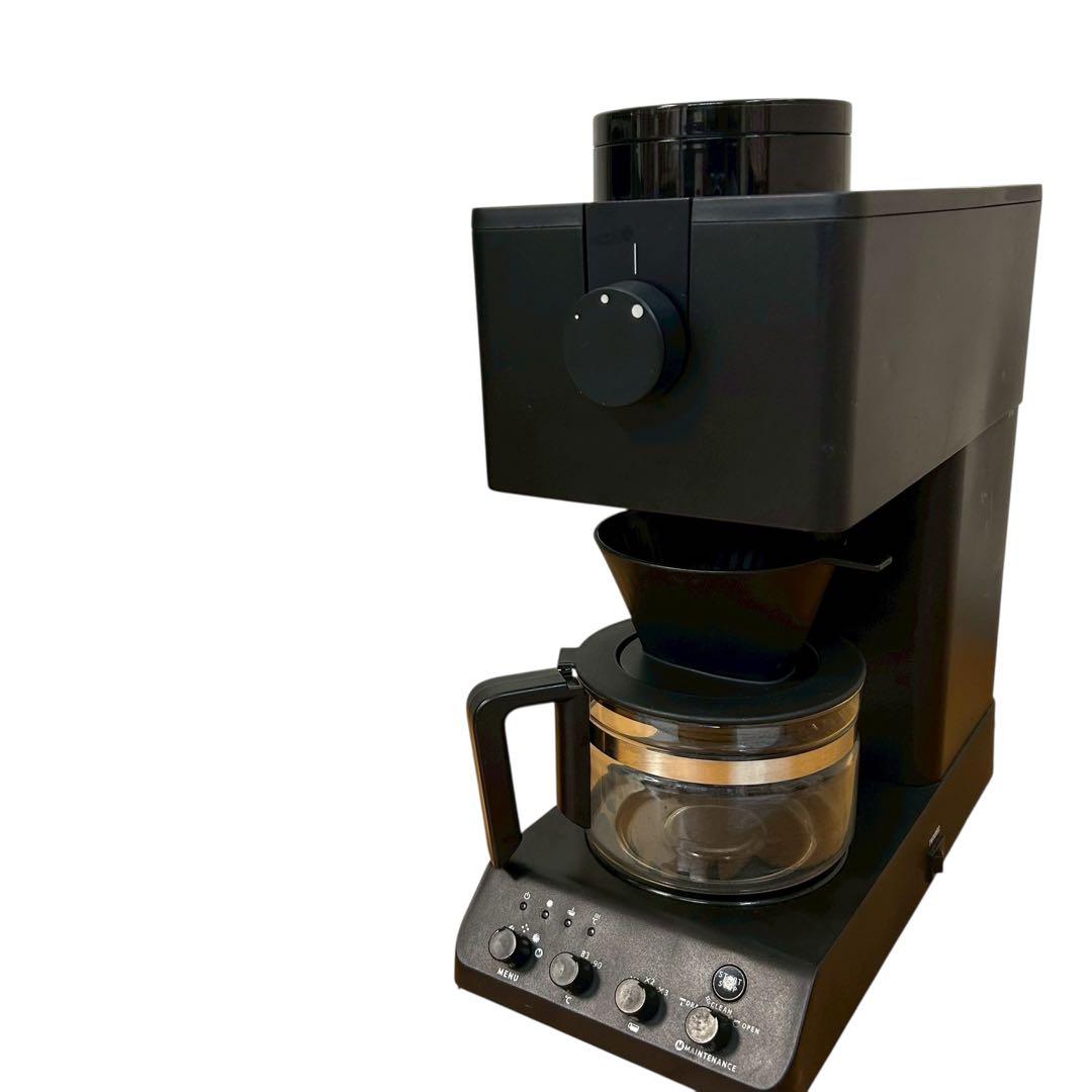 ② ツインバード 全自動コーヒーメーカー CM-D457B ブラック 3杯用