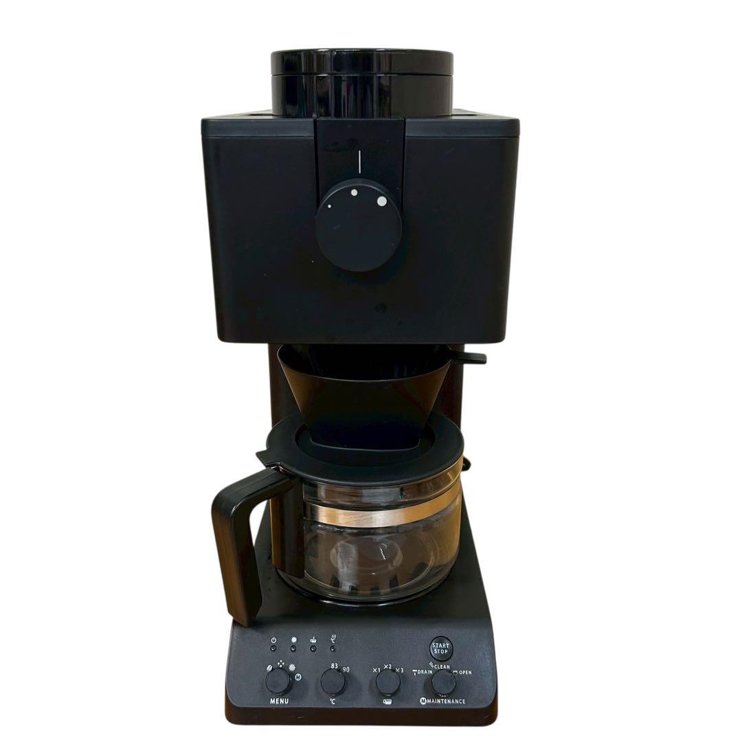 ② ツインバード 全自動コーヒーメーカー CM-D457B ブラック 3杯用