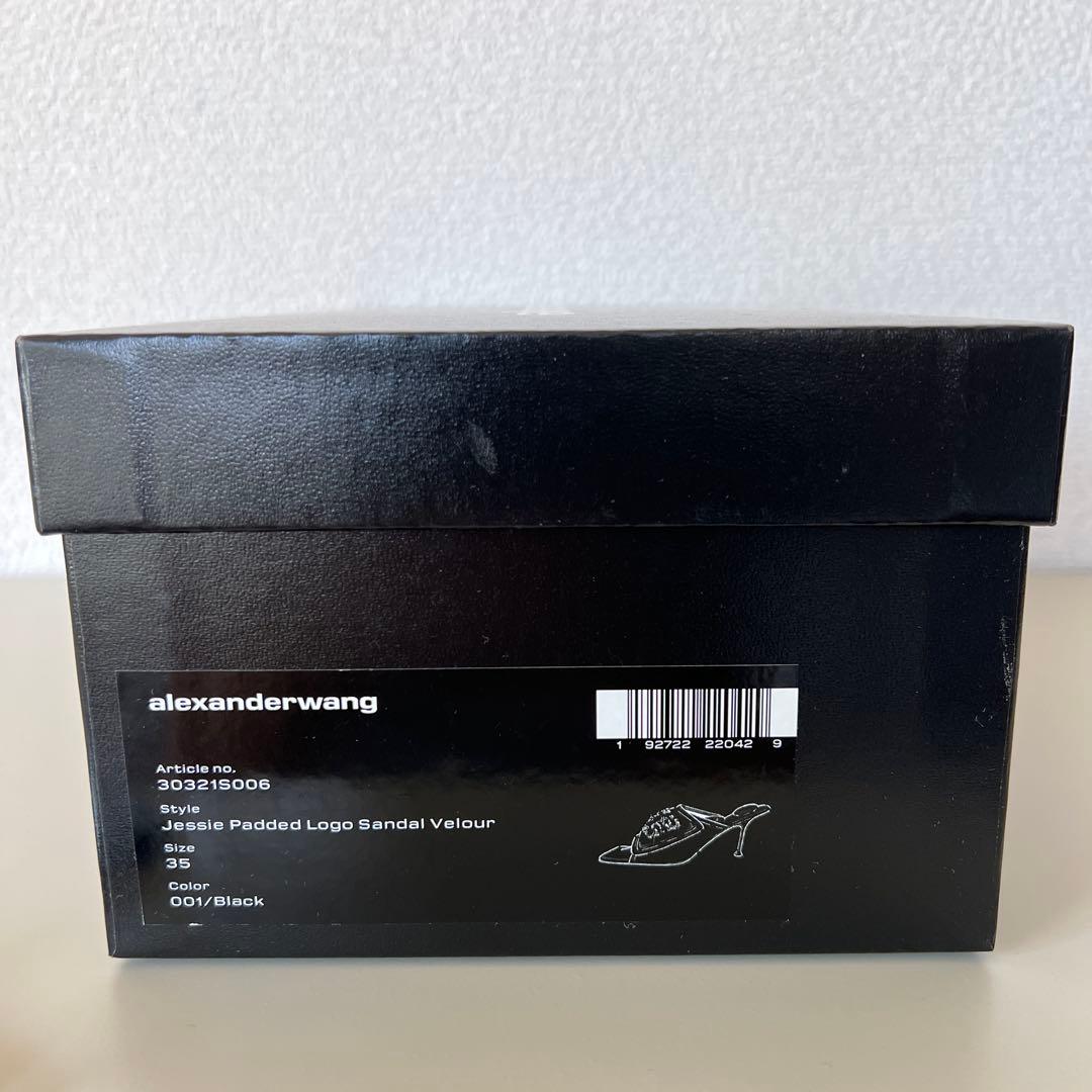 alexander wangベロアミュール