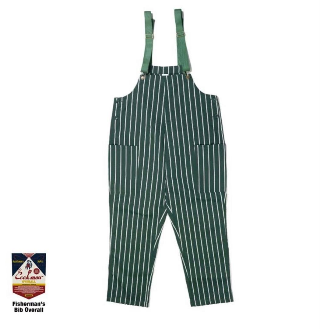 パンツ Fisherman's Bib Overall Stripe DarkGreen
