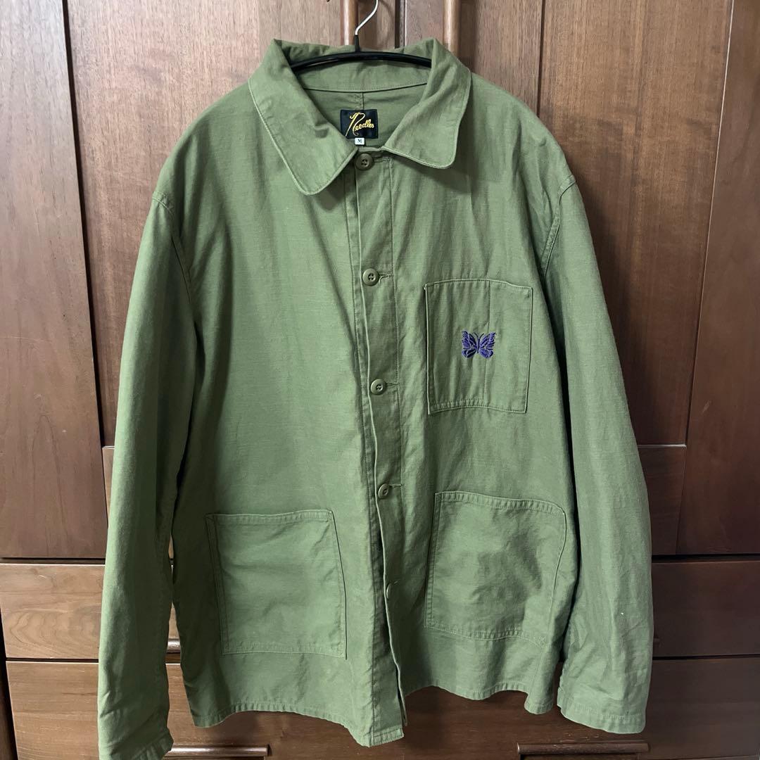 ジャケット・アウター Needles D.N. Coverall Back Sateen Olive